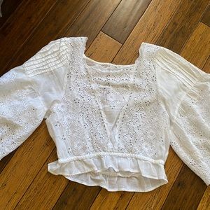 American Eagle eyelet top